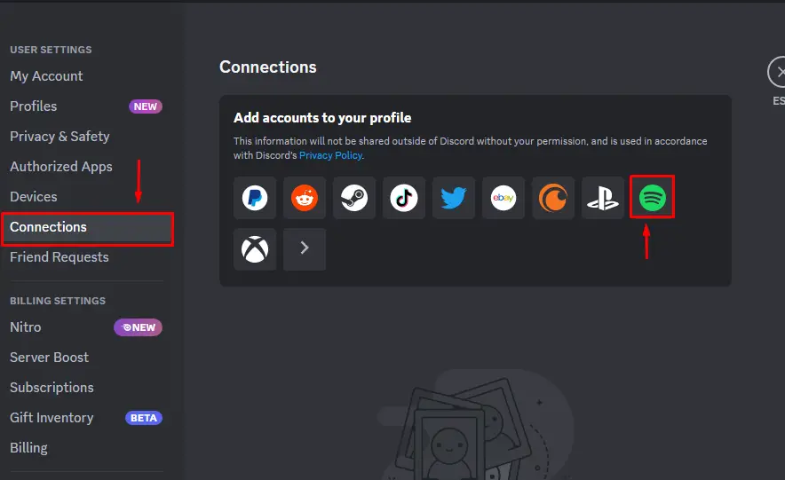 How to Make a Discord Spotify Connection2