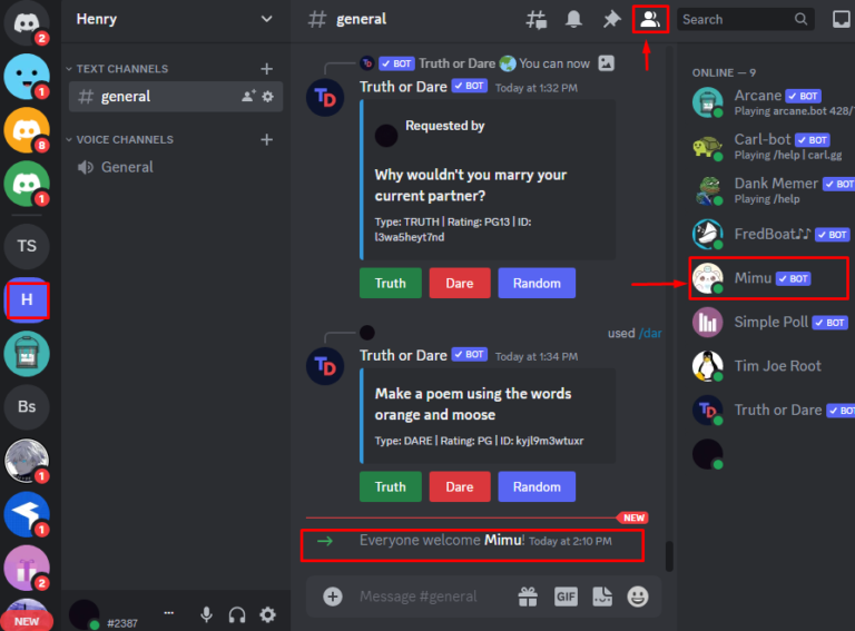 How to Add and Set Up Mimu Discord Bot? – Its Linux FOSS