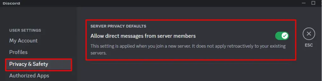 Discord's blocking and privacy4