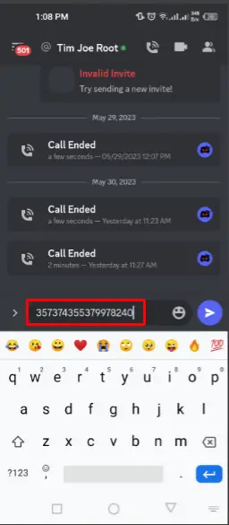 Find and Share Discord ID on Mobile 6
