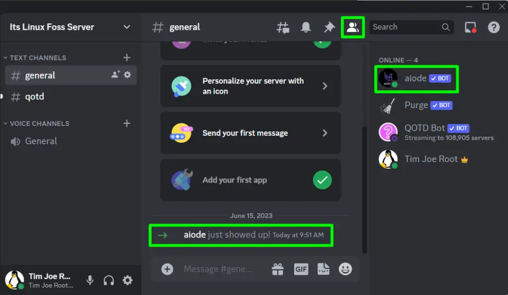 How to Add aiode Discord Bot – Its Linux FOSS