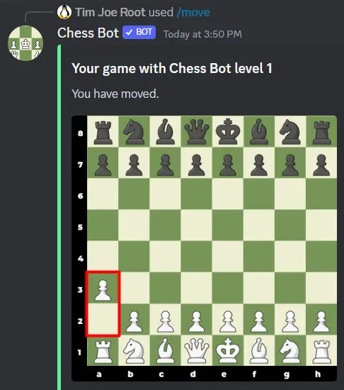 Chess  Discord Chat Bot Game 