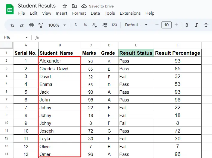 Sort by Column" in Google Sheets 3