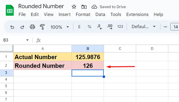 Round Numbers in Google Sheets 12