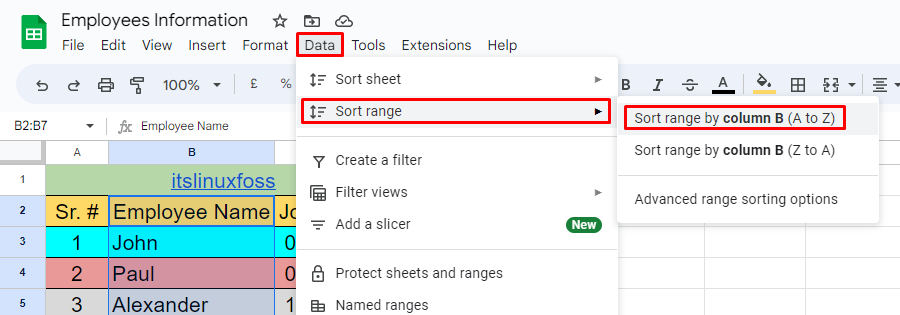 Google Sheets: Effortless Sorting1