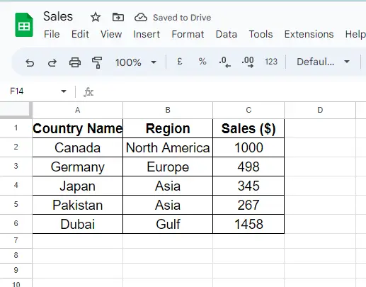 Use COUNTIFS Google Sheets Function 1