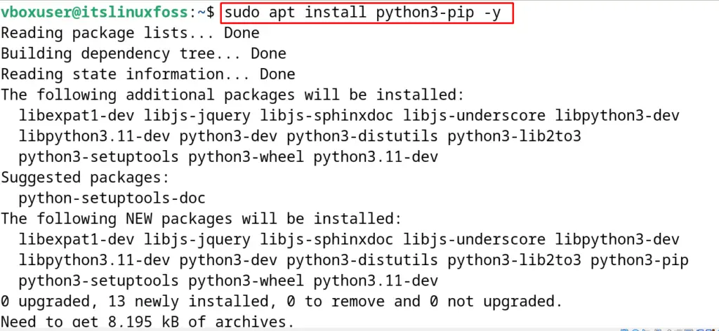 Install Pip on Debian 12 c