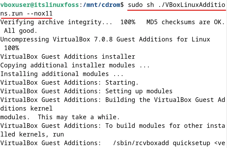 Install VirtualBox Guest Additions on Debian 12 g
