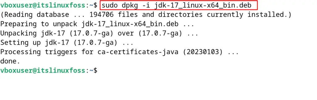 Install Java on Debian 12 Linux 7