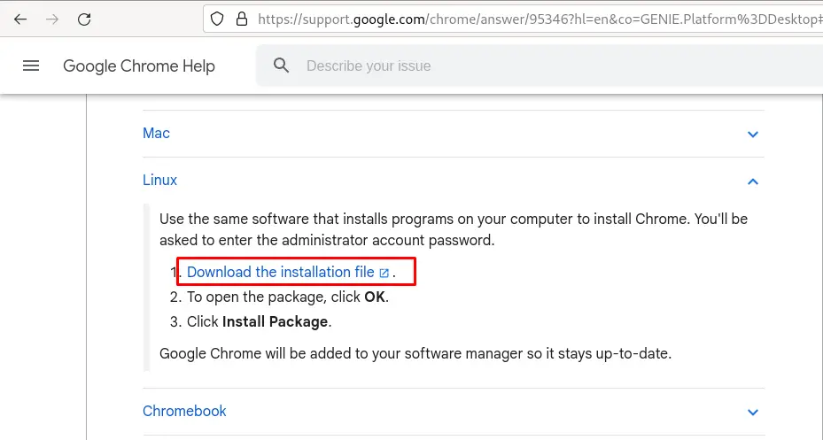 Install and Use Google Chrome Web Browser on Debian 12 o
