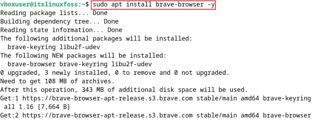 Install Brave Browser 4