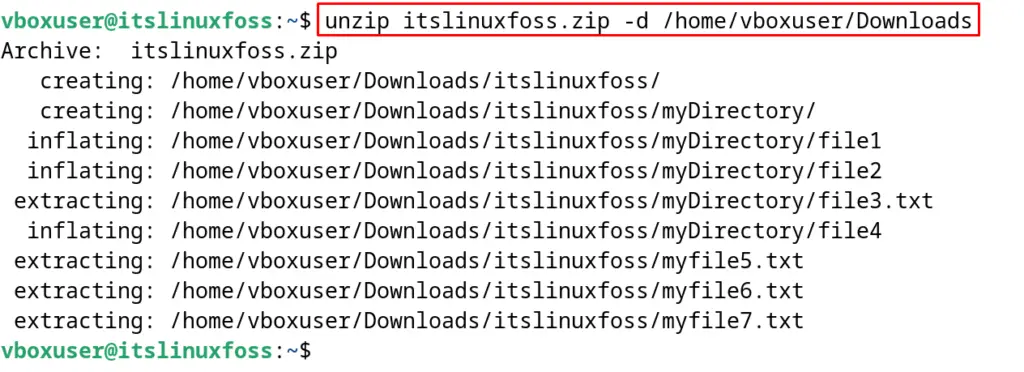 Unzip A File In Linux 5