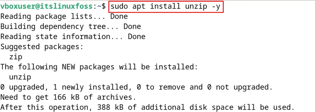 Unzip A File In Linux 1