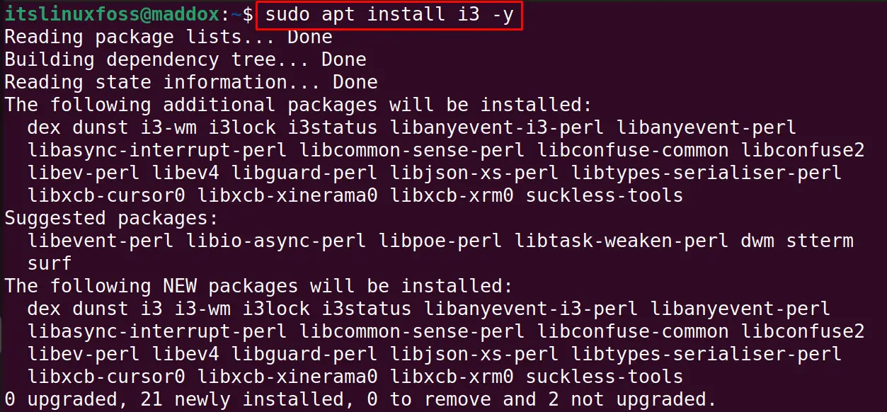 Install i3 Window Manager on Ubuntu c