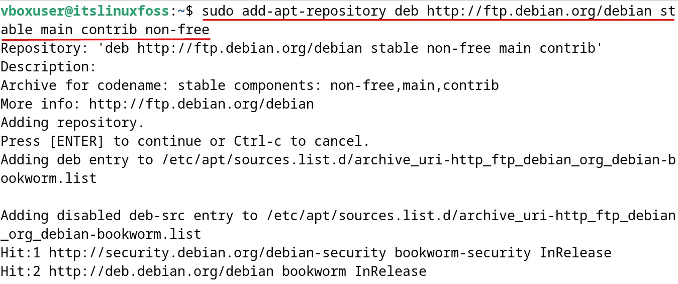 Add a Debian Repository 6