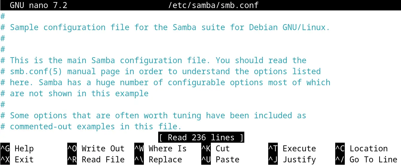 Install Samba on Debian 12 c