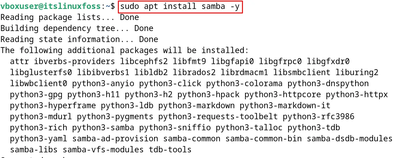 Install Samba on Debian 12 b