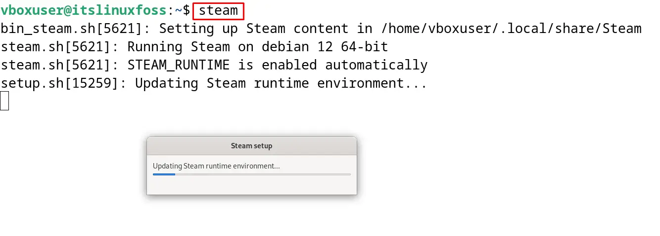 Steam on Debian 12 g