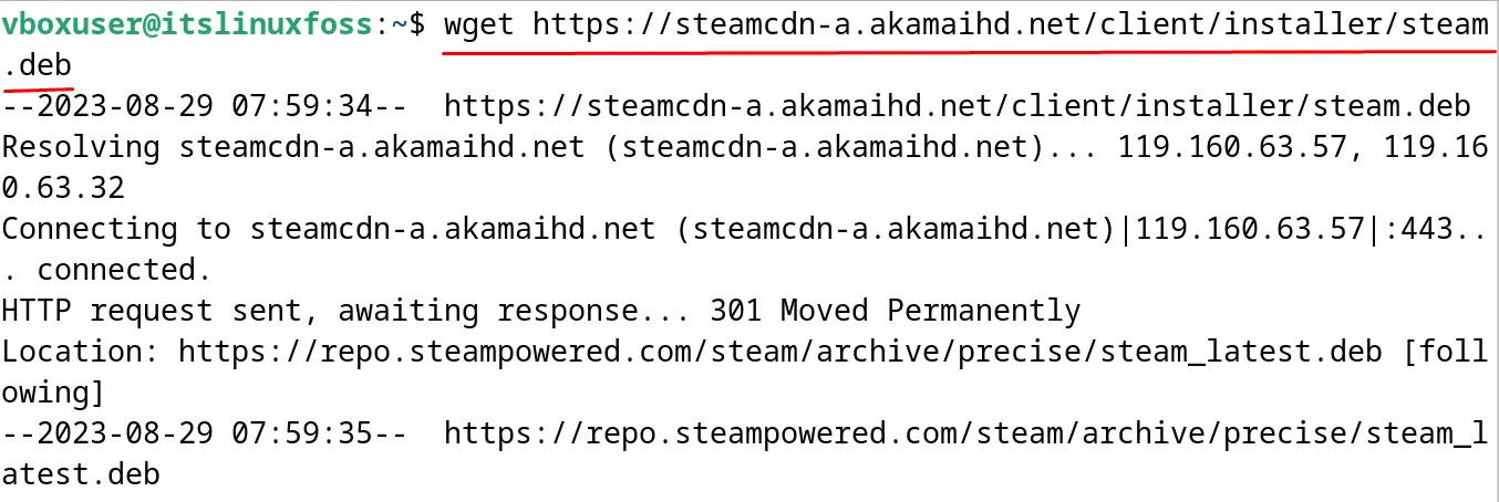 Steam on Debian 12 d