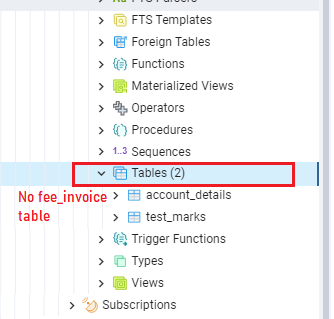 How to Drop va Table in Postgres-05