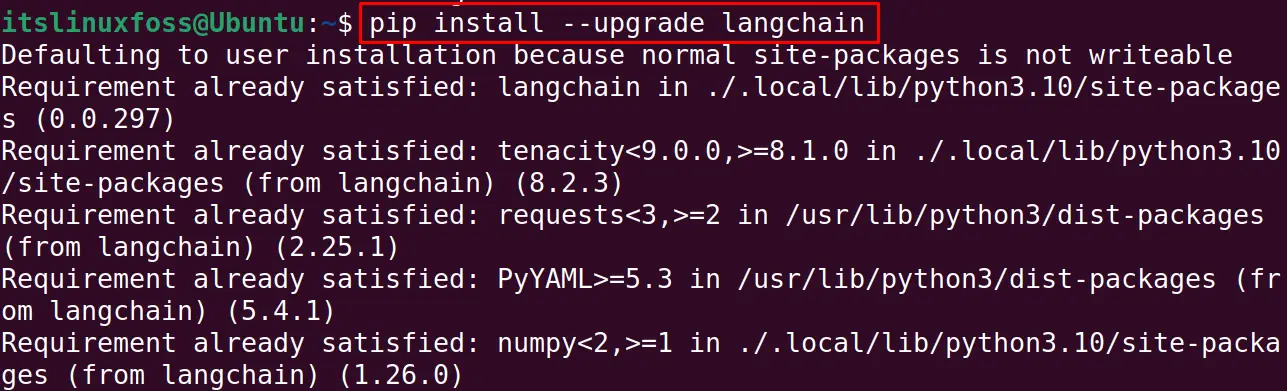 Langchain: ModuleNotFoundError: No module named 'langchain' 5
