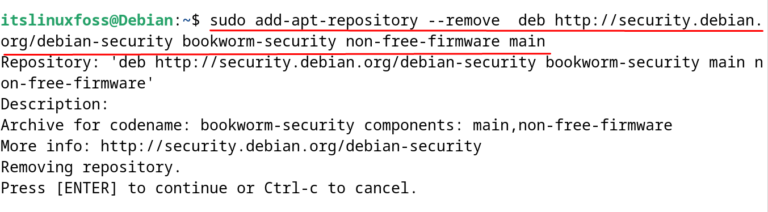 debian 12 the repository cdrom