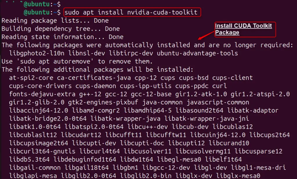Install CUDA on Ubuntu 24.04 b