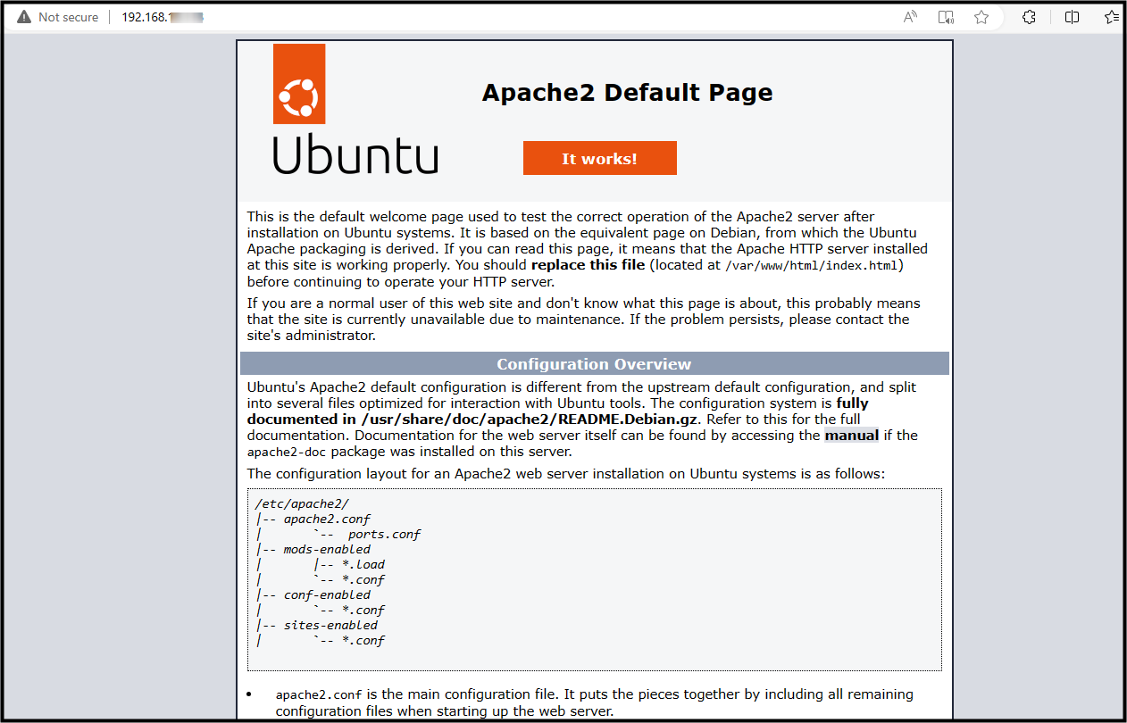 Install and Setup Apache on Ubuntu 24.04 g