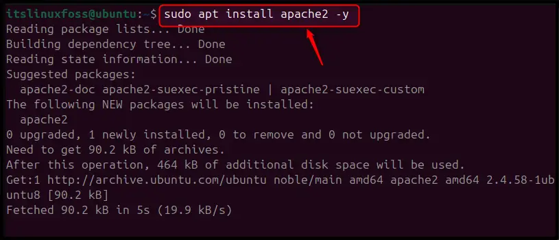 Install and Setup Apache on Ubuntu 24.04 b