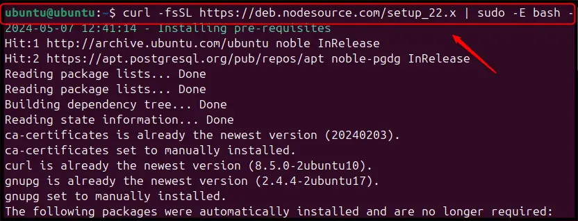 Install NPM on Ubuntu 24.04 f