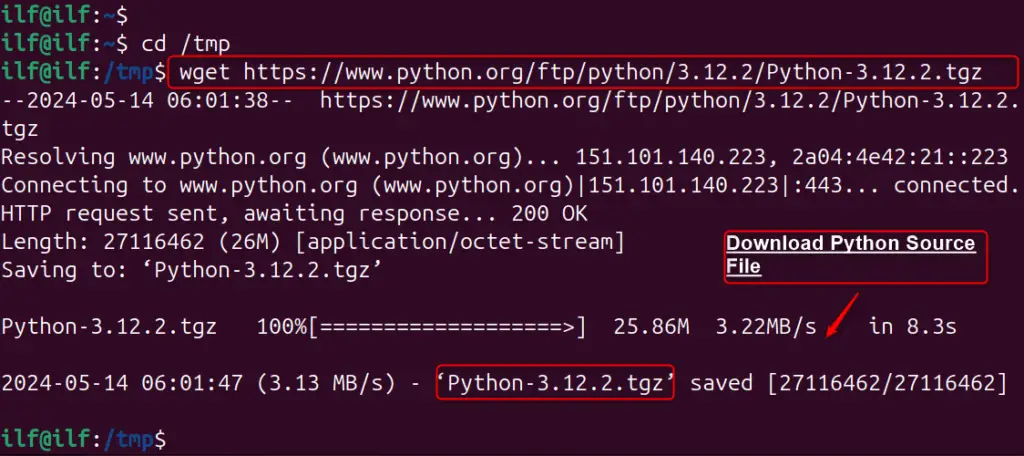 Install Python on Ubuntu 24.04 f