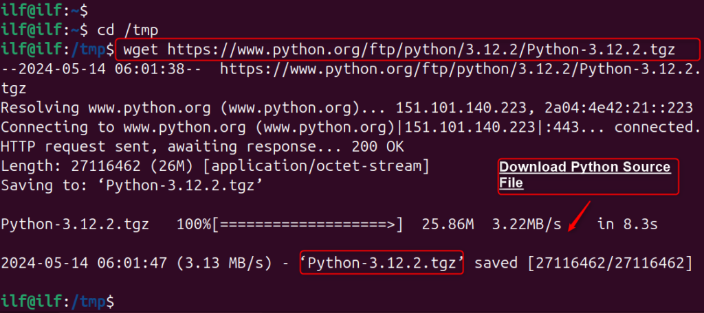 Install Python on Ubuntu 24.04 f