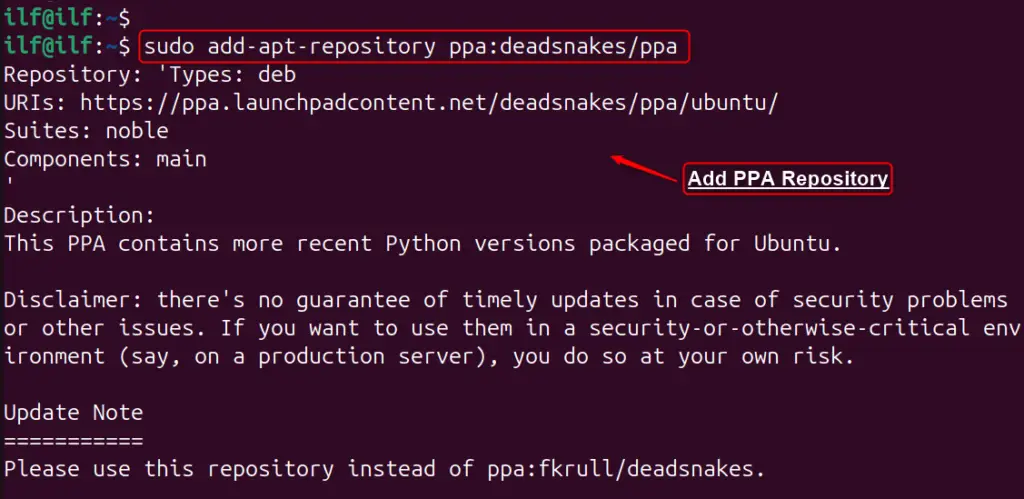 Install Python on Ubuntu 24.04 k