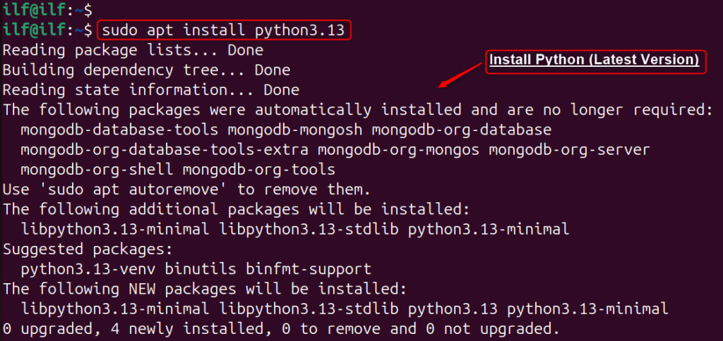 Install Python on Ubuntu 24.04 l