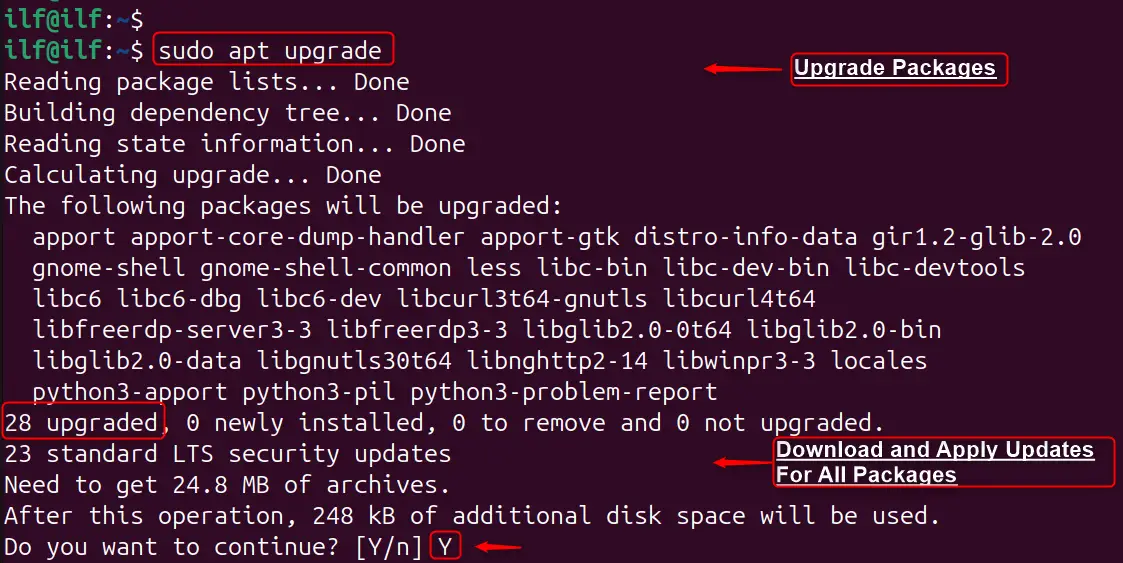 Update Ubuntu Using the Command Line 1