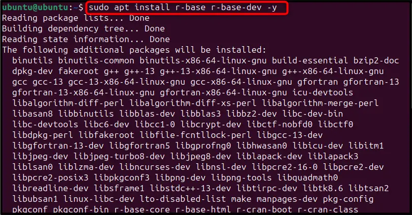 Install R on Ubuntu 24.04 LTS b
