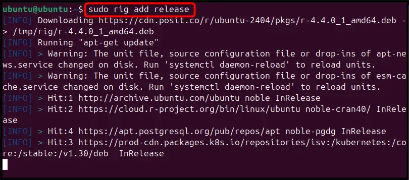 Install R on Ubuntu 24.04 LTS h