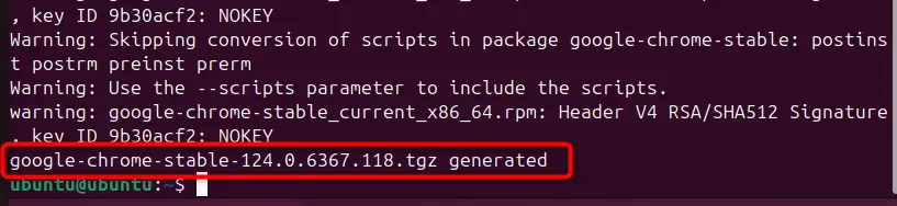RPM package on Ubuntu 24.04 b