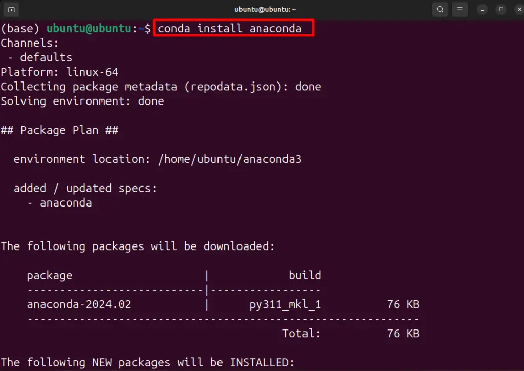 Install Anaconda on Ubuntu 24.04 r