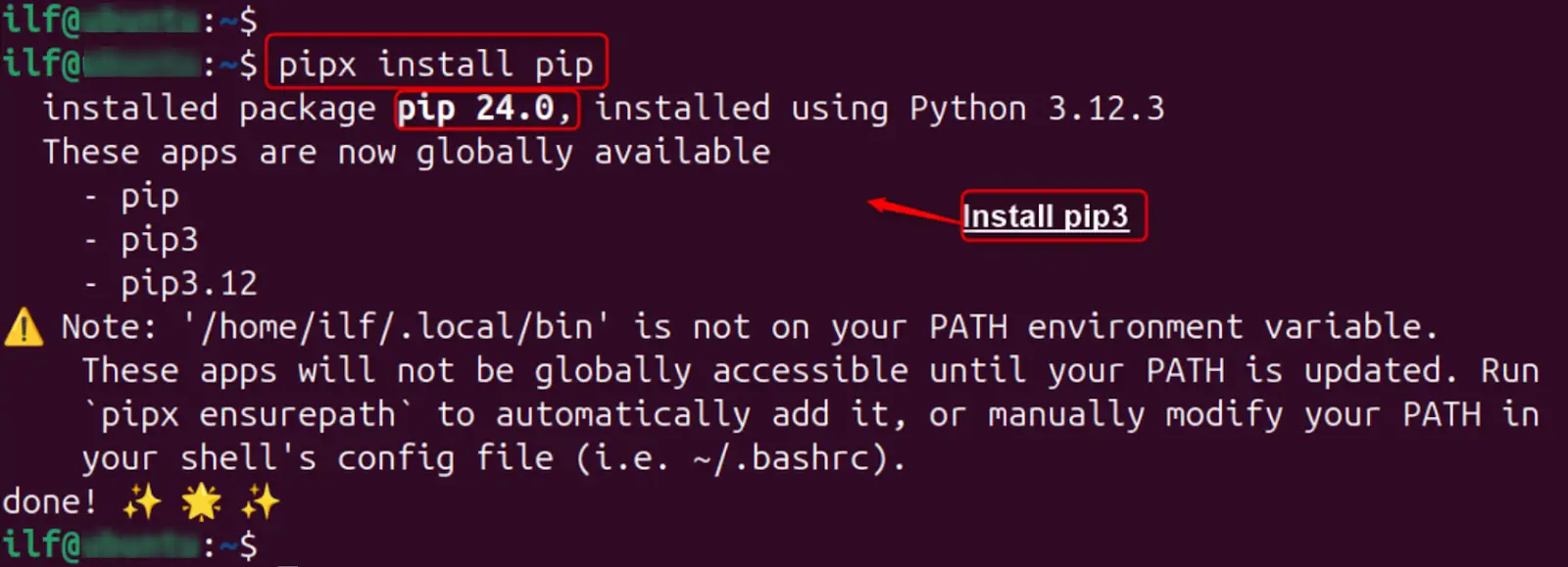 Install Pip3 on Ubuntu 24.04 c