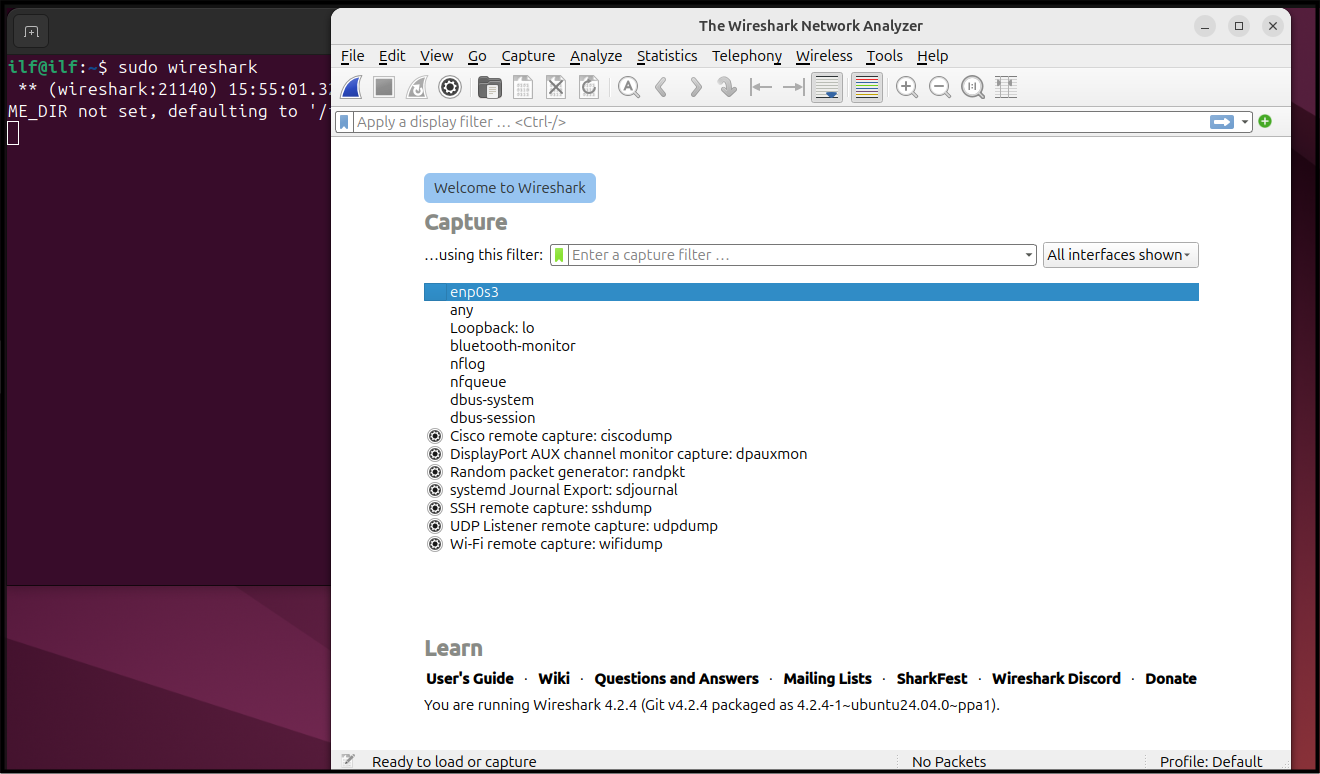 Install Wireshark on Ubuntu 24.04 p