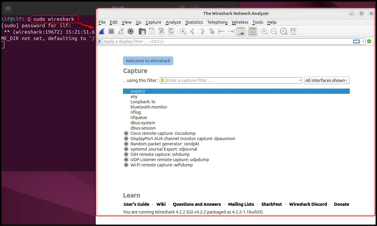 Install Wireshark on Ubuntu 24.04 c