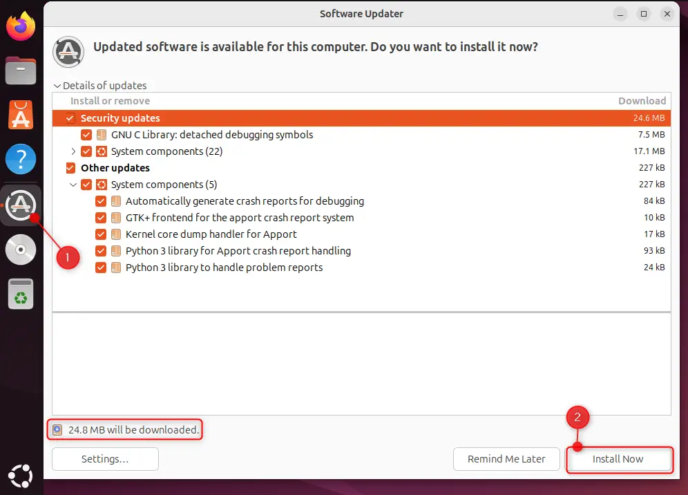 Update Ubuntu 24.04 b