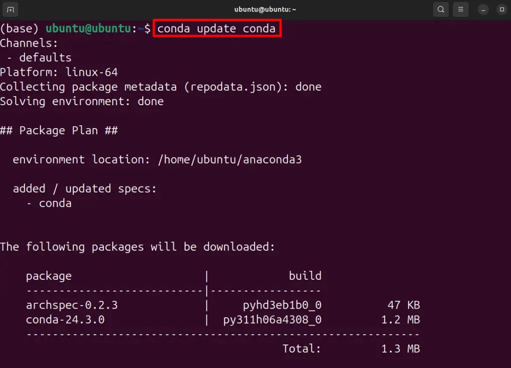 Install Anaconda on Ubuntu 24.04 o