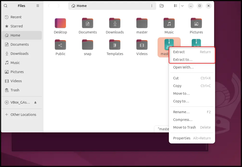 Zip A Folder On Ubuntu 24.04 N