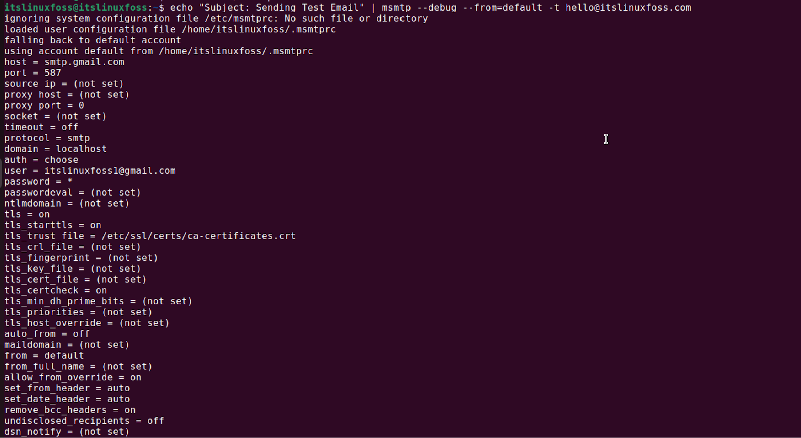 How to Setup Email Client in Linux Terminal to Send Emails