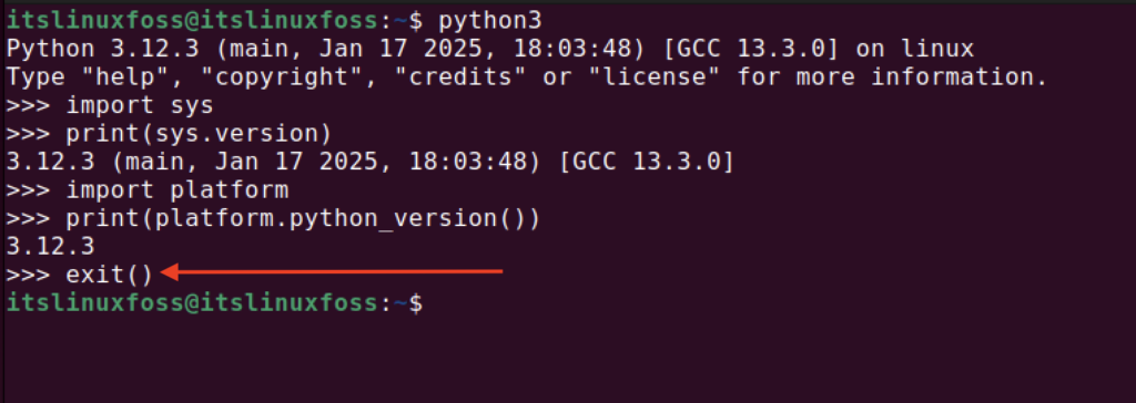 Exit The Python Interpreter