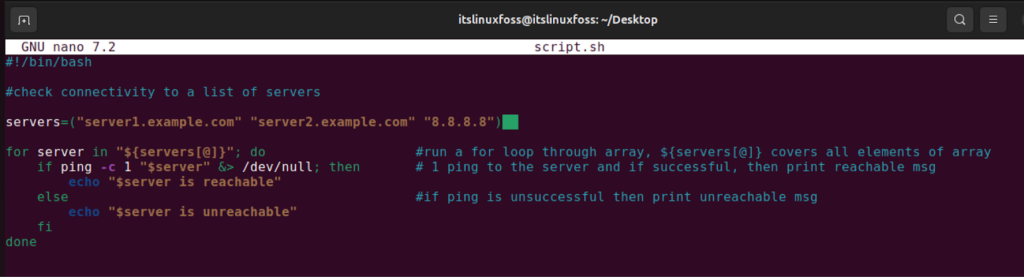 Use bash for loop as a linux administrator 9